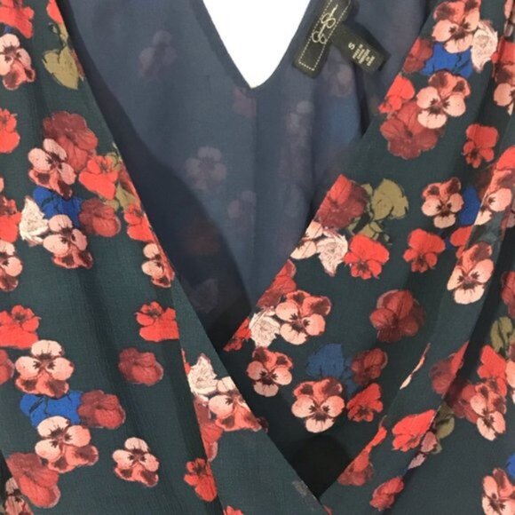 Jessica Simpson floral tank top Sz S - Picture 2 of 9